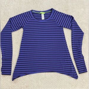 Ivivva Long Sleeve Striped Athletic Shirt Top Size 8